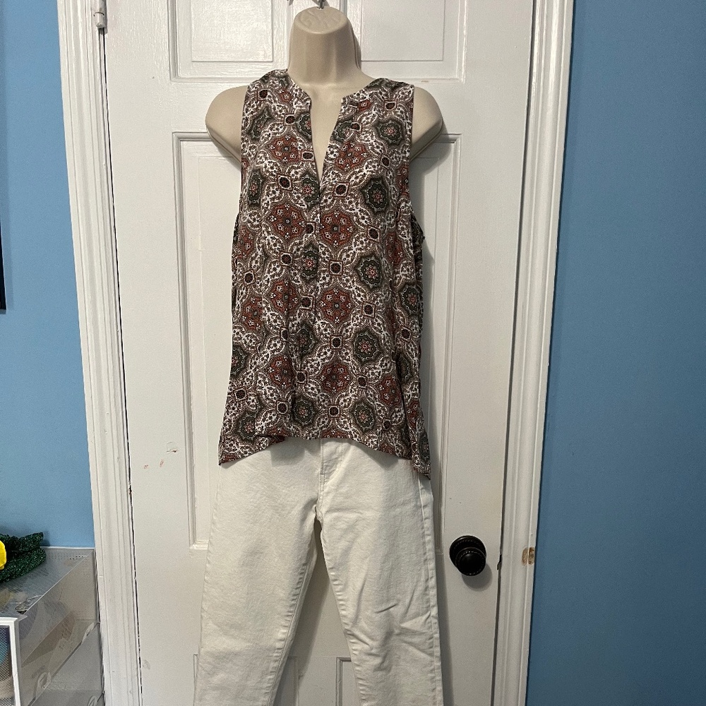 Joie Sleeveless Silk Top
